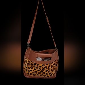 StS Ranchwear Leopard Flat Rock Tote, STS33233
